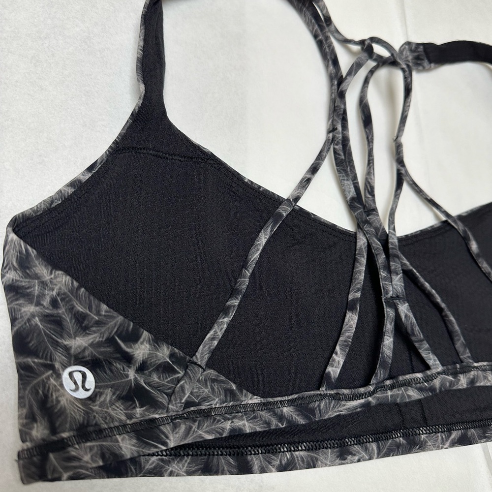 Lululemon Free To Be Zen Sports Bra Gray Feather ⚫️ - Picture 3 of 4